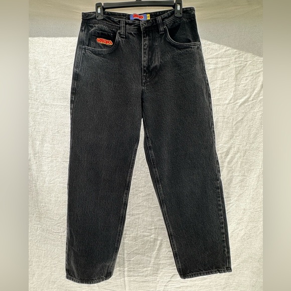 Gmpure Denim - Gmpure Black Relaxed Jeans High Waist Vintage Look #A